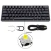 SK61 Gk61 Portable 60% Mechanical Keyboard Gateron optical Switches Backlit Swappable Wired Gaming For PC 231228