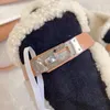 for woman slippers Couple style man Imported lamb wool on the shoe upperAnti slip TPU material on the sole Sizes 35-41 Simple and smooth design 002