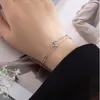 Charm Armbänder S925 Silber Überzogene Zirkon Kreis Armband Armreif Für Frauen Mädchen Elegante Partei Schmuck Geschenk Pulseras E794