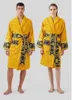 Męskie luksusowe klasyczne bawełniane szlafroki mężczyźni i kobiety marka topowa kimono ciepłe szaty do kąpieli domowe noszenie unisex szlafroki jeden rozmiar 6477