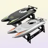 Electric RC Boats 2 4GHz RC Racing Boat High Speed Yacht 30 km H Remote Contrôle Speep Board Rowing Ship Modèle USB Charging Water GAM2364243