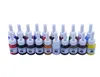 20 bouteilles de couleurs ensemble de pigments d'encre de tatouage Kits de tatouage d'art corporel 5ml beauté professionnelle peintures de maquillage permanentes Supplies49046112462156