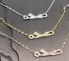 Europa Amerika Modestijl Vrouwen Dame Messing 18K Vergulde Ketting Met Volledige Diamant Luipaard Panter Hanger 3 Kleur2953276