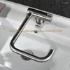 Kitchen Faucets Stainless Steel Faucet In Front Of Inward Opening Window Brush Polished Basin Sink Mixer Tap Swivel Spout Cold Taps