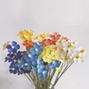 Dekorative Blumen, violetter Trockenblumenstrauß, natürlich, klebrig, Heimdekoration, DIY-Arrangement, Schmetterling, Orchidee, ländlich