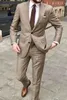 Mens Suit Handsome Casual 2 Piece For Men Wedding Tuxedos notched Lapel Groomsmen Business Prom Blazer 231229