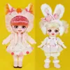 18 Ob11 Dolls Cosplay Cute Animal Dress Up 6 inch BJD Doll Makeup DIY Surprise Toy Obitsu Christmas Gift For Girls 231229