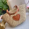 Triomphe Classic Słomka Słomka Raffia Beach Bag Women Mens Koszyk Designer Torby torebki Crossbody Duże torby na zakupy luksusowe turnie torba na ramię wiadro