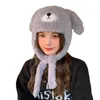 Bérets moelleux dessin animé chapeau en peluche loisirs longues oreilles épaissi hiver chien tout-match Protection des oreilles chaud