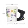 400 ml roliga gamepad keramiska muggar med handtag tekoppar café mugg kreativa spel mönster cups mode novelty gåvor 231228