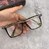 مصمم CH Cross Glass Frames Chromes نظارات شمسية للرجال من الذكور القديم كبير الوجه الشفافة الشفافة للحماية