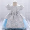 Abiti per ragazze 2021 Abito da cerimonia bianco estivo Ragazza che borda 1 ° compleanno per bambino Elegante principessa Festa di battesimo Consegna 1 goccia Ki Dhhxi