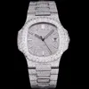 diamanten horloge heren volledige diamanten horloges 40 mm 8215 uurwerk saffier spiegeloppervlak waterdicht designer polshorloge Montre De Luxe datumkalender
