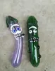 Heady eggplant tobacco Hand Pipes Funny Pickle Smoking Glass Pipe Cucumber colorful spoon Smoking Accessories for Water Glass Pipe Bongs LL