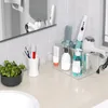 Porta attrezzi per capelli, porta asciugatrice, da appoggio, per bagno, con 3 tazze 231228