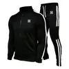 رجال Tracksuit Men من قطعتين بدلة Man Sportswear العلامة التجارية Hoodie sweatpants الركض من الذكور الركض 231229