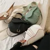 Смешные сумки с седлом на плечах Crossbody S модные женщины классические кожа