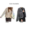 Vestes pour femmes Comfy Mode Femmes Tops Manteau Poche Pull Casual Quotidien Manches Longues Rayures Lâches