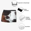 Sous-vêtements écossais Highland vache peau de vache texture sous-vêtements imprimés peau d'animal en cuir Boxer Shorts culottes slips respirant