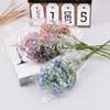 Flores decorativas de plástico macio, babysbreath, decorar festas de casamento, cerimônias de formatura, buquê de noiva, adereços de tiro, presentes de lua cheia