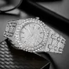 designer watch watches Custom Vvs1 Moissanite Diamond Hip Hop Automatic Handcrafted Mossanite Studded Stainless Steel Belt women