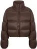 Veste parka courte pour femme, manteau chaud avec fermeture éclair, ample, en coton, solide, épais, coupe-vent, collection automne-hiver 2023, 231228