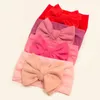 Hair Accessories 1pc Bow Baby Head Band For Children Solid Headbands Born Nylon Headband Turban Kids Headwear Girl