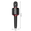 Mikrofoner Mikrofon Blutooth V5 0 Portable Karaoke Mic uppladdningsbar handhållen trådlös vit