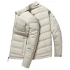 2024 Colletto della camicia da uomo Piumino d'anatra bianco Business Casual Cappotto caldo a prova di freddo Piumino leggero 231228