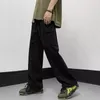 メンズパンツ2024 Khaki Cargo Jogger Vintage Army Summer Thin Trendy Multi Pocket Straight Tubeカジュアル本物