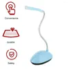 Tafellampen Fexiable LED Bureaulamp Batterij-aangedreven Boek Leeslamp Groen/Blauw Voor Thuis Slaapkamer Kinderen Nachtlampje PY-X7188