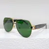 Mens Designer Brand Sunglasses Mens Womens Silver Butterfly Frame Gray Lens UV400 Fashion Elegant Style Sunglasses 1595