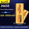 Batterie au lithium rechargeable spéciale originale Bestfire 26650 22200Wh 6000mAh 60A décharge 3.7V pour outils électriques