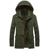 Hommes manteau Parka Hombre militaire épais chaud homme veste hiver Parkas décontracté coton rembourré mâle multipoche fourrure sweats à capuche 231228