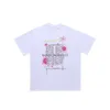 LawFoo Printemps Été Nouveau style-Chic Dessin Animé Imprimé Petit Décolleté Couverture En Coton Cool Épaule Goutte Lâche Édition Couple T-shirt Mode