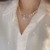 Designer viviane westwood Pendant Western Queen Mother's Temperament Pearl Women's Full Diamond Saturn Necklace Exaggerated Party Collarbone Chain