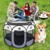 Canili Gabbia per animali domestici Tenda portatile Cuccia pieghevole per cani Box per gatti ottagonale Funzionamento facile Recinzione per cuccia per cuccioli Cani di taglia grande