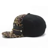 Homens hip hop moda boné leopardo impressão zíper chapéus personalizados verão ao ar livre chapéu de sol swag casquette de beisebol 231228
