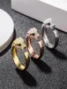 Cluster Rings Fashion S925 Sterling Silver Leopard Ring Micro Zircon Stone Green Eyes Open Panther Head For Men Women Jewelry9848528