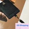 Simple Holder Card Clamp Work Permit Lanyard Hanging Neck Applicable Card Holder Unisex Leather Case Document Package