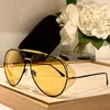Солнцезащитные очки Tom Ford, дизайнерские мужские очки, металлическая оправа с гальваническим покрытием TF900, внутренние синие пленочные линзы, солнцезащитные очки в деловом стиле для женщин, оригинальная коробка