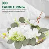 Decorative Flowers Artificial Garland Wedding Gift Party Decoration Wreaths Desktop Plastic Floral Ring