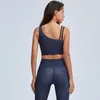 Kvinnors tvåstycksbyxor 2023 Set Women High Senmless Leggings Sexig BH Push Fitness Outfits Sportkläder som kör träningskläder