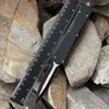 Troo Series Knife Combat Micro OTF Tech Knife EDC Självförsvar Taktiska fickknivar A07DON Black Double Edge D2 Blade