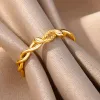 14 Styles 14k Yellow Ring for Women Simple Couple Gold Color Finger Rings Wedding Jewelry 2024 Trendy Gifts Anillos Mujer