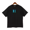 fluorescent colourful T-shirt designer T-shirt mens T-shirt fashion loose tops casual clothing luxury letter decoration