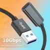 Usb c fêmea para usb macho 3.0 adaptador 10gbps usb para tipo c conversor flash drive conector para xiaomi poco f3 redmi oneplus cabo de dados