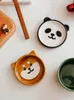 Canecas Japonês Cartoon Chai Dog Panda Cerâmica Copo com Capa Casal Café da Manhã Alta Beleza Caneca Bonito Leite