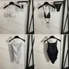 Kvinnors designer badkläder sommar sexig bikini mode strass baddräkt hög midja en bit baddräkter