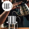 Set di stoviglie Utensili per filtri da caffè Utensili da campeggio per macchine per la produzione di tazze Accessorio per gocciolatore in metallo in acciaio inossidabile